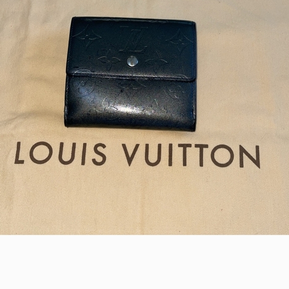 Louis Vuitton Monogram Mat Portefeiulle Elise Trifold Wallet EUC - Picture 2 of 9